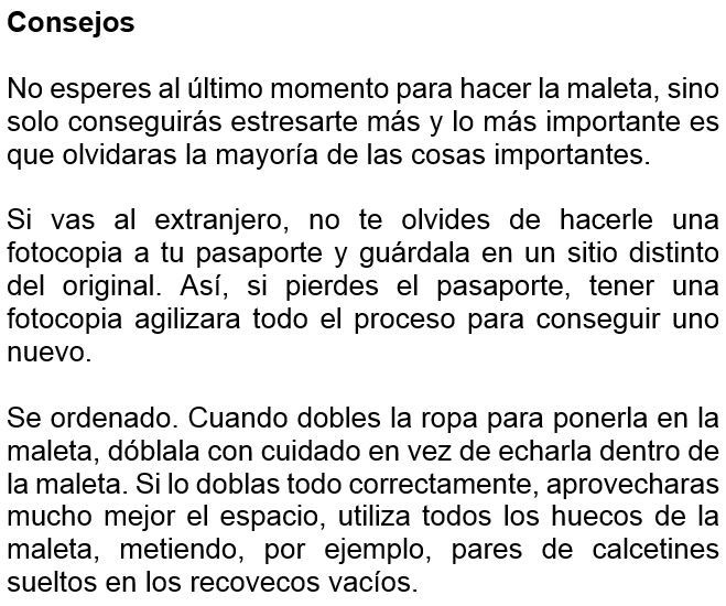 Como empacar una maleta