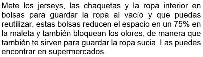 Como empacar una maleta