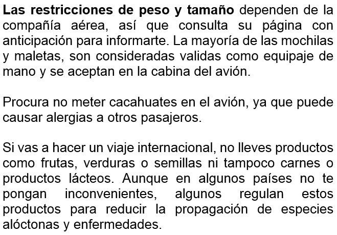 Como empacar para un viaje en avión