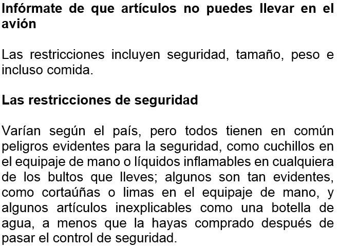 Como empacar para un viaje en avión