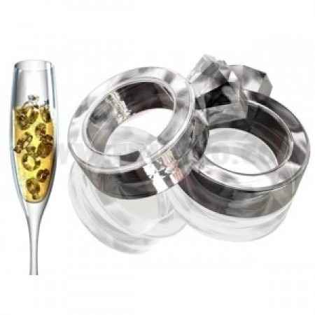 Hielos en forma de anillos de compromiso 3