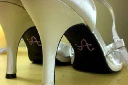DIY: Letras para los zapatos de los Novios7