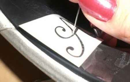 DIY: Letras para los zapatos de los Novios3
