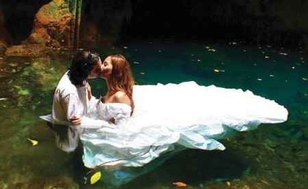 Fotografía de boda rock the frock o trash the dress