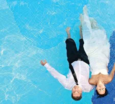 Fotografía de boda rock the frock o trash the dress