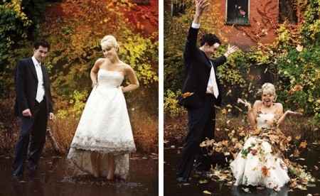 Fotografía de boda rock the frock o trash the dress