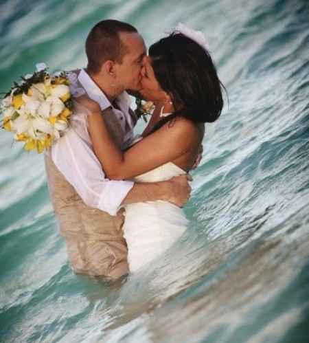 Fotografía de boda rock the frock o trash the dress