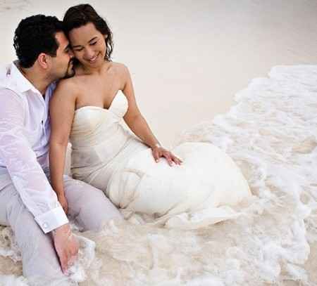 Fotografía de boda rock the frock o trash the dress