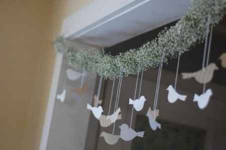 DIY: Guirnalda de palomas para boda