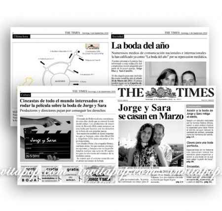 Invitaciones todo en 1 para la boda