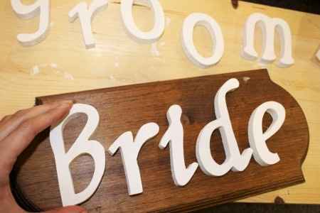 DIY: Letreros para los novios