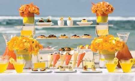 Combinación de colores para una boda color amarillo