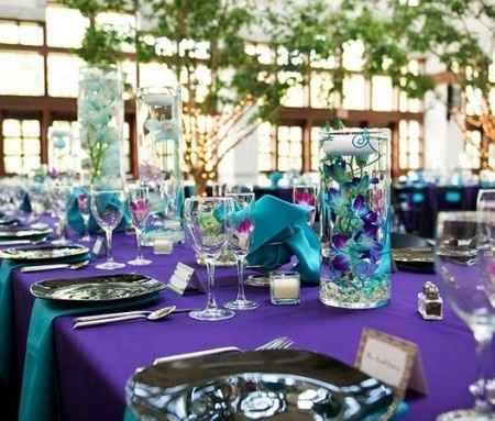 Combinación de colores para una boda color azul