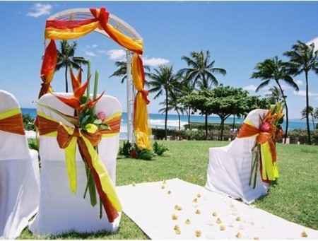 Combinación de colores para una boda color rojo