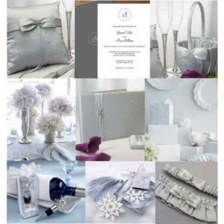 Combinación de colores para una boda color gris