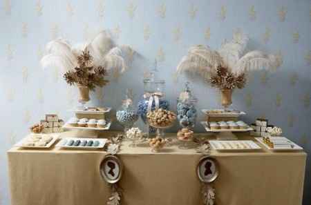 Combinaciones para una boda de color dorado