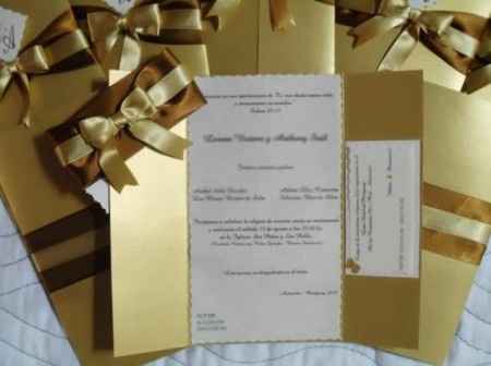 Combinaciones para una boda de color dorado