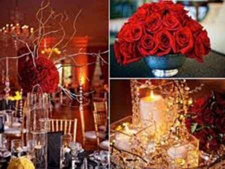 Combinaciones para una boda de color dorado