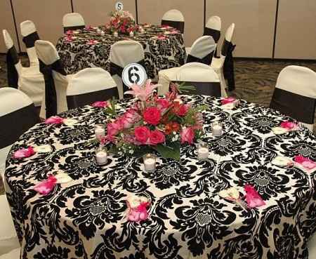 Combinación de colores para una boda de color Negro