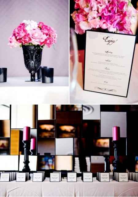 Combinación de colores para una boda de color Negro