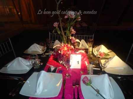 Combinación de colores para una boda de color Negro