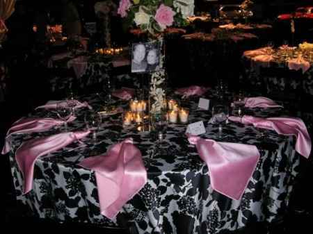 Combinación de colores para una boda de color Negro