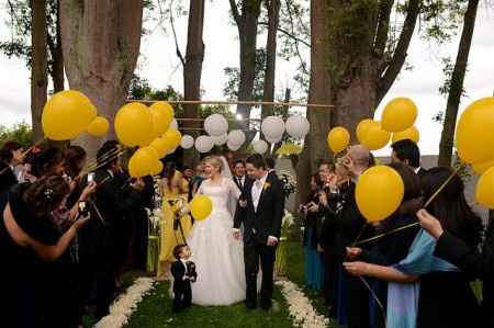 Combinación de colores para una boda de color Negro