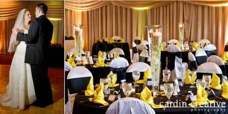 Combinación de colores para una boda de color Negro