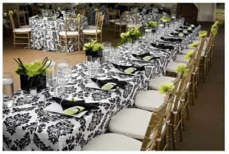 Combinación de colores para una boda de color Negro