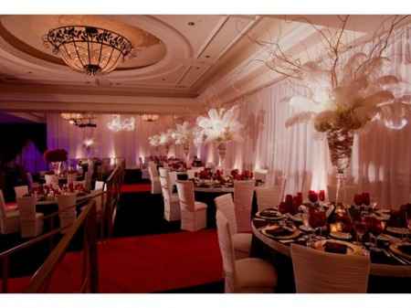 Combinación de colores para una boda de color Negro