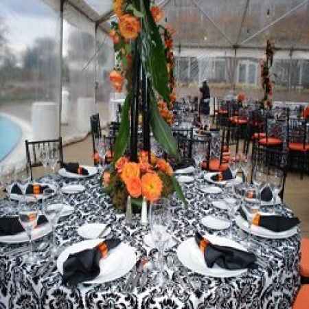 Combinación de colores para una boda de color Negro