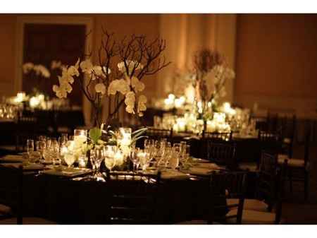 Combinación de colores para una boda de color Negro