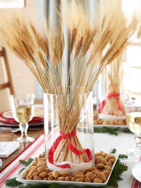 Boda Decoración con Trigo