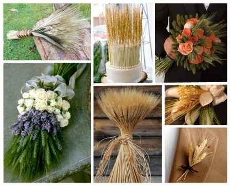 Boda Decoración con Trigo