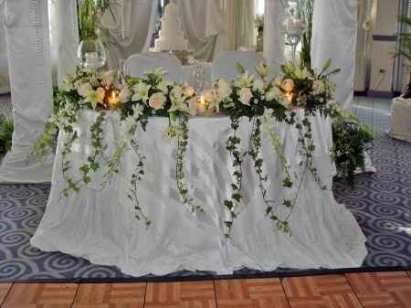 Decoración Mesa de Novios