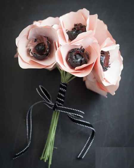 DIY: Ramo de Novia de Anemonas de Papel