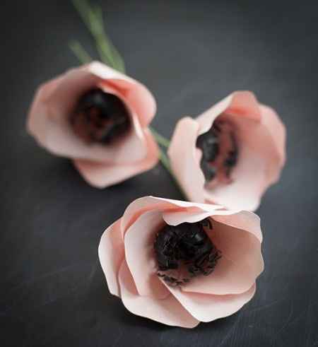 DIY: Ramo de Novia de Anemonas de Papel