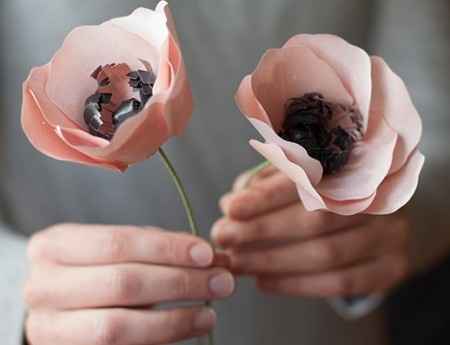 DIY: Ramo de Novia de Anemonas de Papel