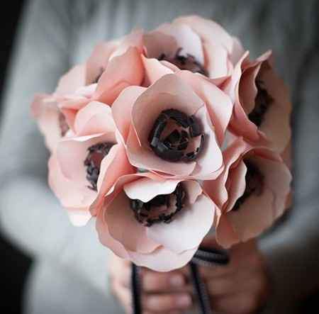 DIY: Ramo de Novia de Anemonas de Papel