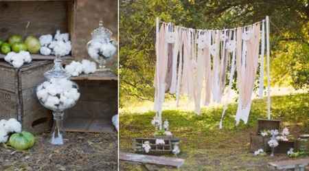 Boda con temática de Algodón