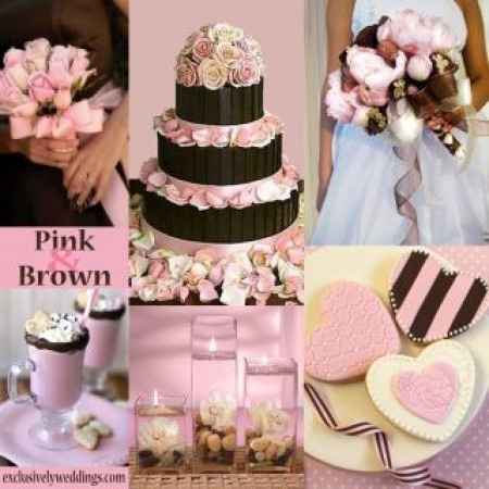 Inspiración para una Boda de color Chocolate con Rosa