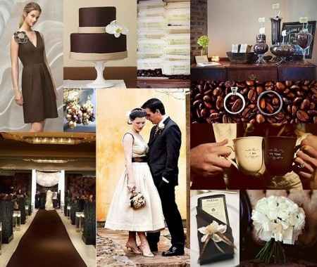 Inspiración para una Boda color Chocolate y Nude