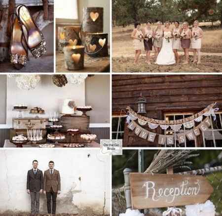 Inspiración para una Boda color Chocolate y Nude