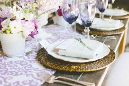 Inspiración para una Boda color Chocolate y Morado o Lavanda