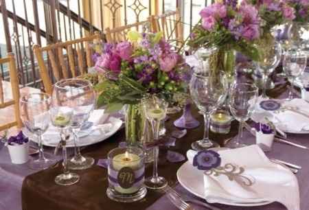 Inspiración para una Boda color Chocolate y Morado o Lavanda