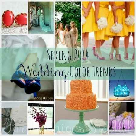 Colores para Bodas en la Primavera 2014