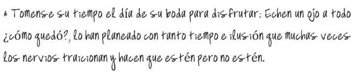 Los SI y los NO de las Bodas