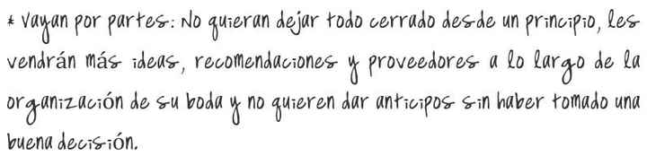 Los SI y los NO de las Bodas