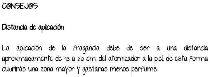 Tips para aplicarte el perfume