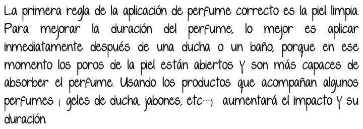 Tips para aplicarte el perfume